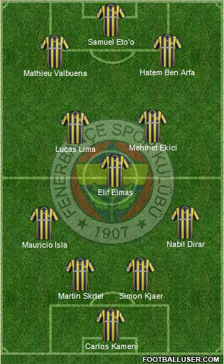 Fenerbahçe SK Formation 2017