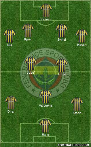Fenerbahçe SK Formation 2017