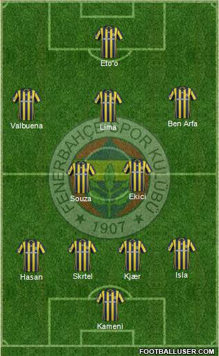 Fenerbahçe SK Formation 2017
