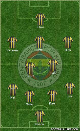 Fenerbahçe SK Formation 2017