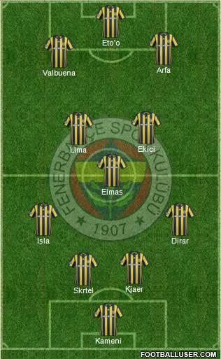 Fenerbahçe SK Formation 2017