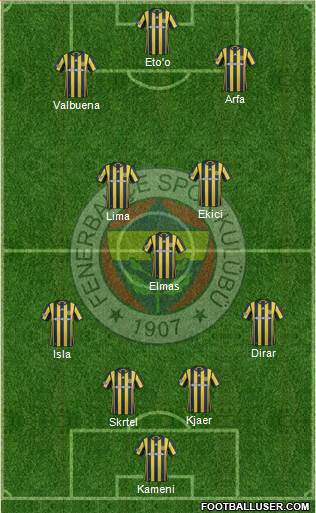 Fenerbahçe SK Formation 2017