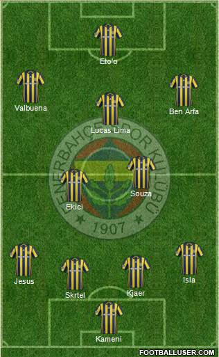 Fenerbahçe SK Formation 2017