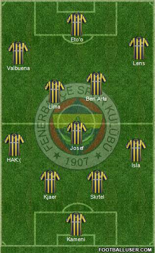 Fenerbahçe SK Formation 2017