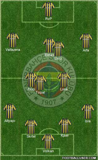 Fenerbahçe SK Formation 2017