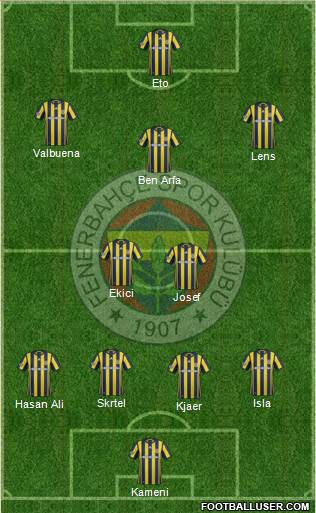 Fenerbahçe SK Formation 2017