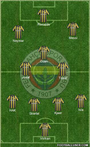 Fenerbahçe SK Formation 2017