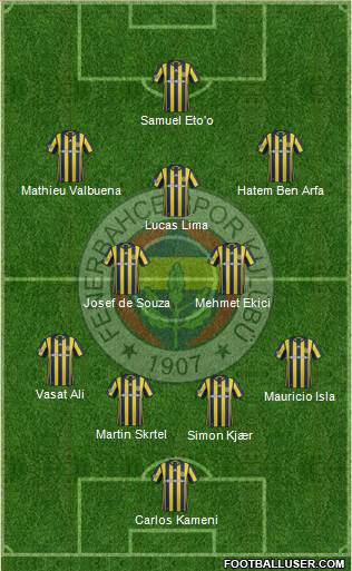 Fenerbahçe SK Formation 2017
