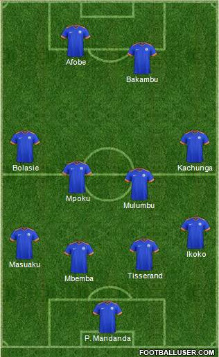 India 3-5-2 football formation