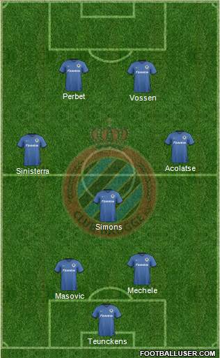 Club Brugge KV Formation 2017