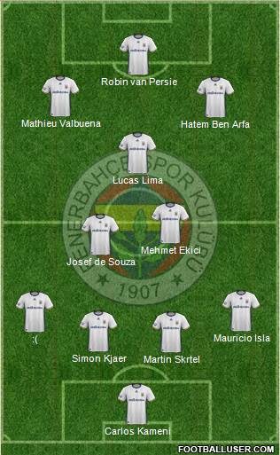 Fenerbahçe SK Formation 2017