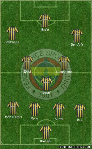 Fenerbahçe SK Formation 2017