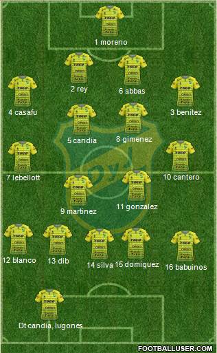 Defensa y Justicia Formation 2017