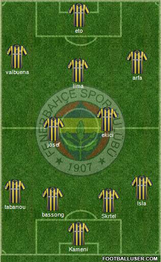 Fenerbahçe SK Formation 2017