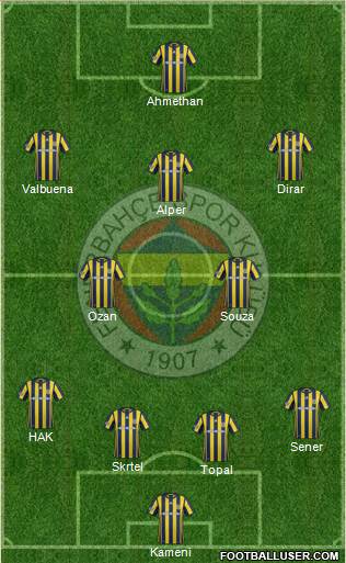 Fenerbahçe SK Formation 2017