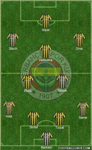 Fenerbahçe SK Formation 2017