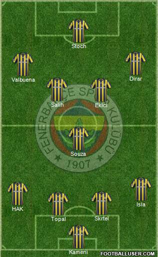 Fenerbahçe SK Formation 2017
