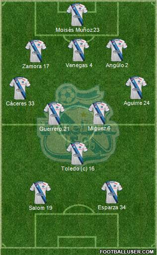 Club Puebla de la Franja Formation 2017