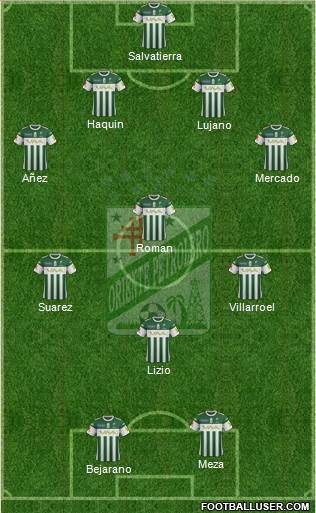 C Oriente Petrolero football formation