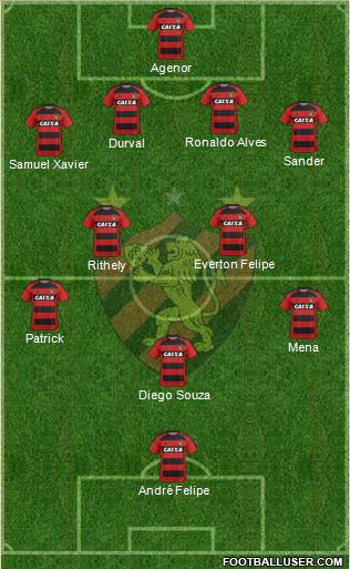 Sport C Recife football formation