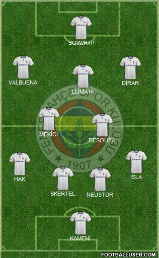 Fenerbahçe SK Formation 2017