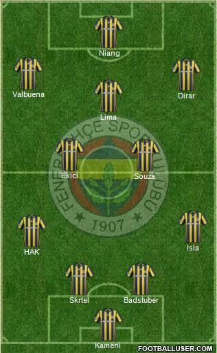 Fenerbahçe SK Formation 2017