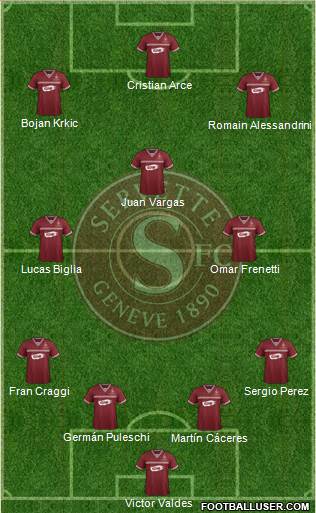 Servette de Genève Football Formation 2017