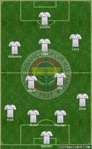 Fenerbahçe SK Formation 2017