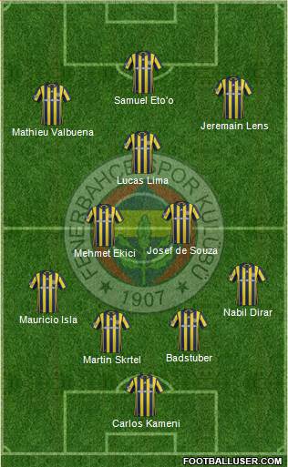 Fenerbahçe SK Formation 2017