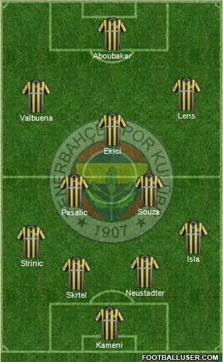 Fenerbahçe SK Formation 2017