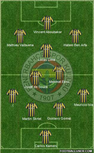 Fenerbahçe SK Formation 2017