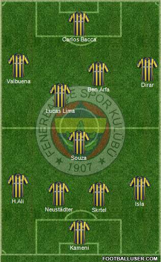 Fenerbahçe SK Formation 2017