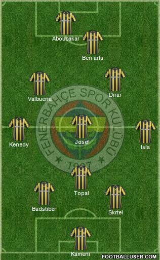 Fenerbahçe SK Formation 2017