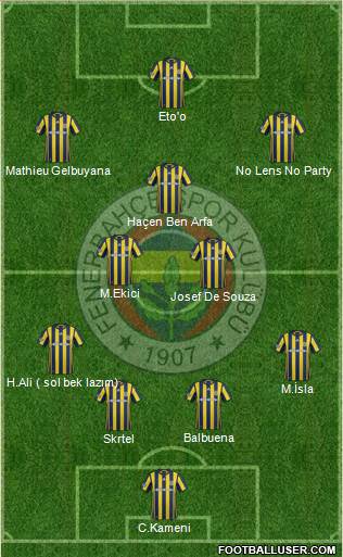 Fenerbahçe SK Formation 2017