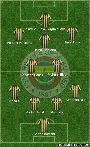 Fenerbahçe SK Formation 2017
