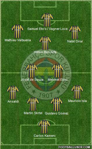 Fenerbahçe SK Formation 2017