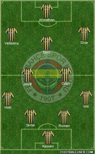 Fenerbahçe SK Formation 2017