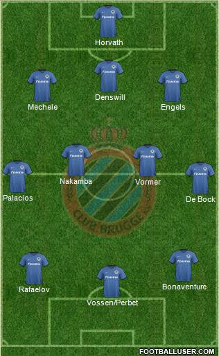 Club Brugge KV Formation 2017