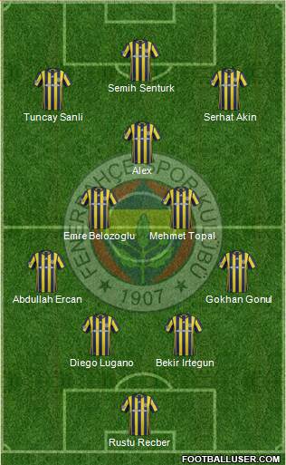 Fenerbahçe SK Formation 2017