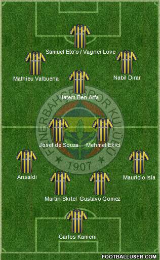 Fenerbahçe SK Formation 2017