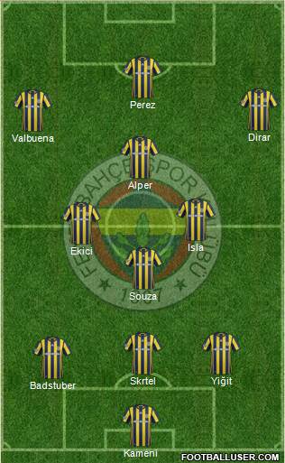 Fenerbahçe SK Formation 2017