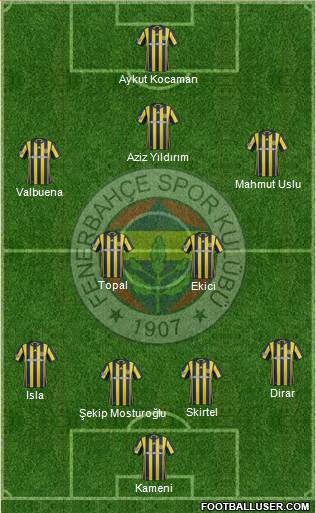 Fenerbahçe SK Formation 2017