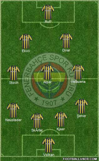 Fenerbahçe SK Formation 2017