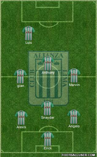 C Alianza Lima Formation 2017