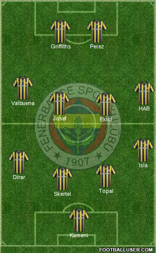Fenerbahçe SK Formation 2017