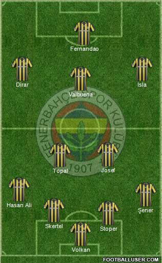 Fenerbahçe SK Formation 2017