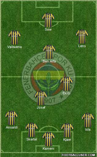 Fenerbahçe SK Formation 2017