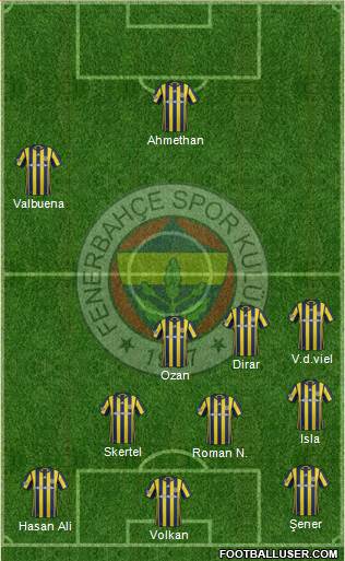 Fenerbahçe SK Formation 2017