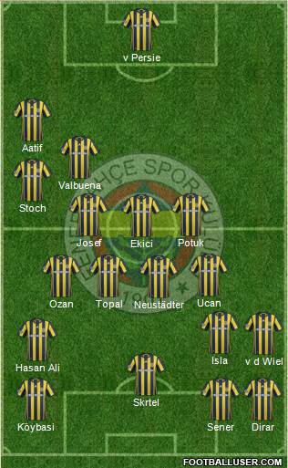 Fenerbahçe SK Formation 2017