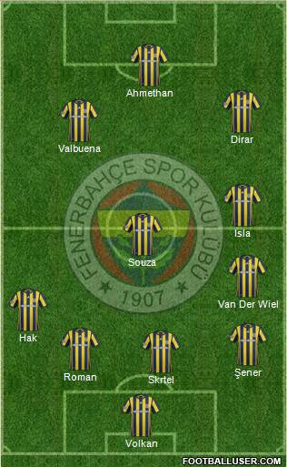 Fenerbahçe SK Formation 2017